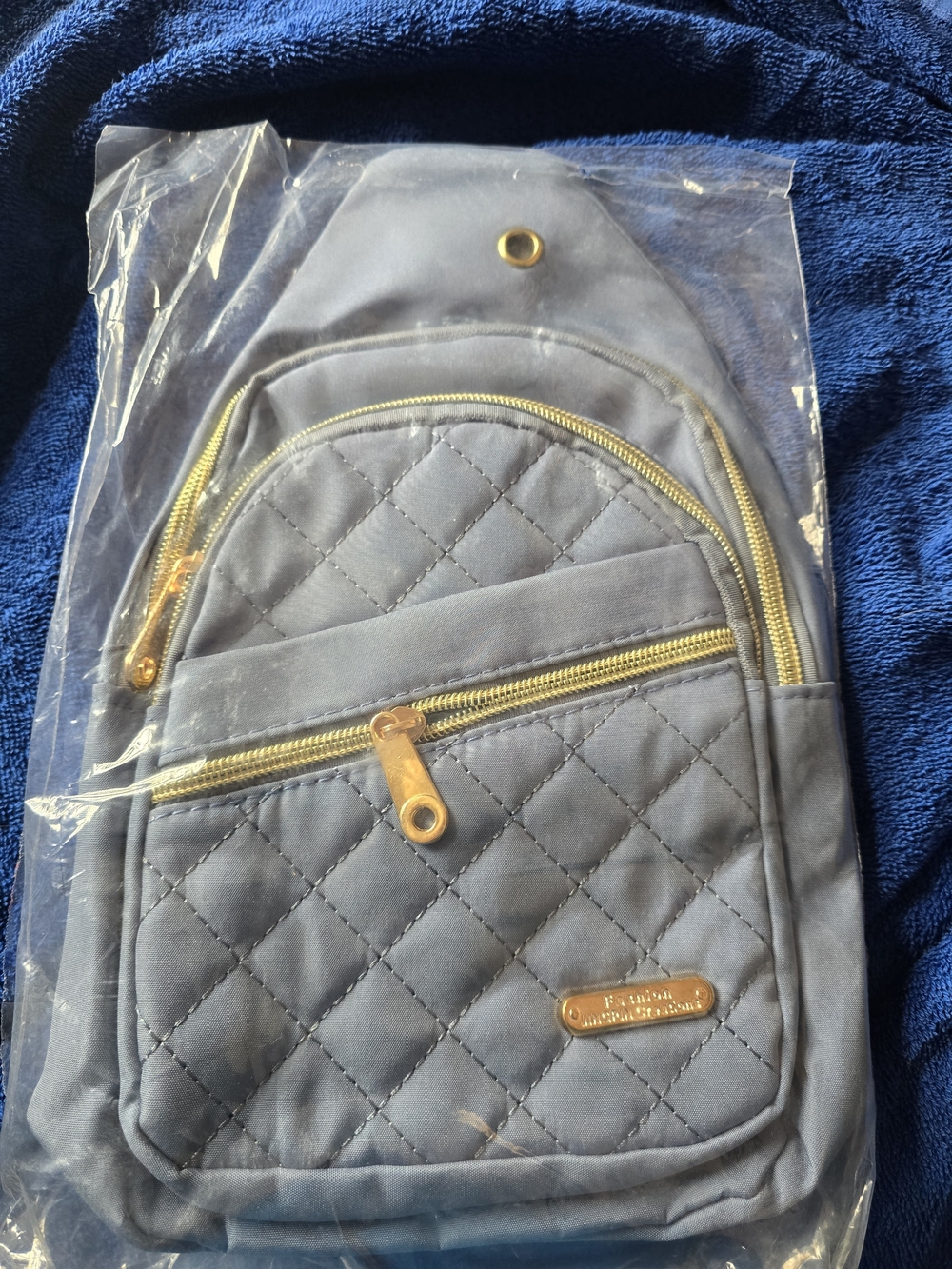 Kipling Quilted Backpack in Gray NWT